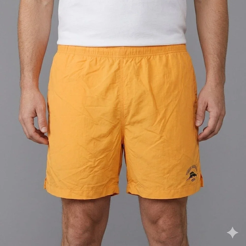 Tommy Bahama‎ Swim Trunks Marlin Logo Mesh Lined Board Shorts XL Orange